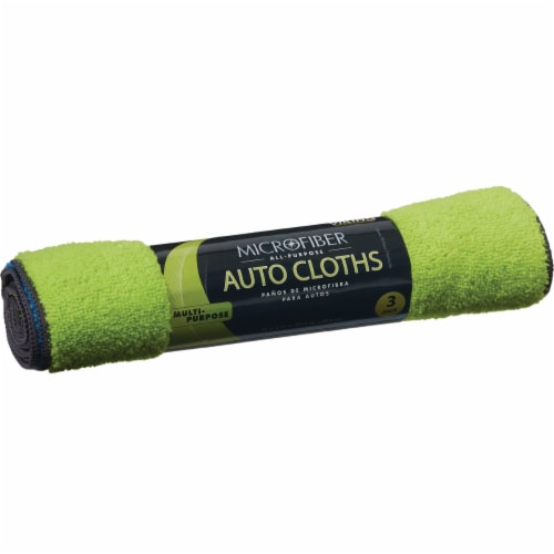 Viking 12 In. x 16 In. Microfiber Multipurpose Auto Cleaning Cloth (3-Pack) Perspective: front