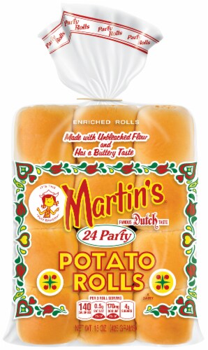 Martin's Party Potato Rolls Perspective: front