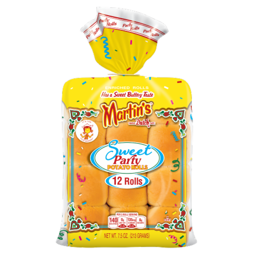 Martins® Sweet Party Potato Rolls Perspective: front