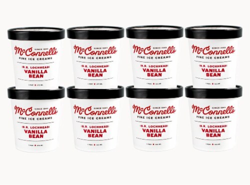 McConnell's, Vanilla Bean Pint (8 Count) Perspective: front