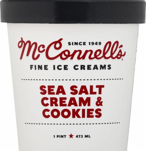McConnell's Salted Cream & Cookie Ice Cream Perspective: front
