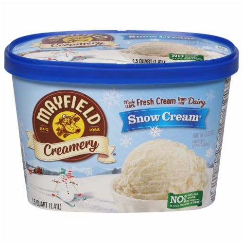 Mayfield Creamery Snow Cream Frozen Dessert Perspective: front