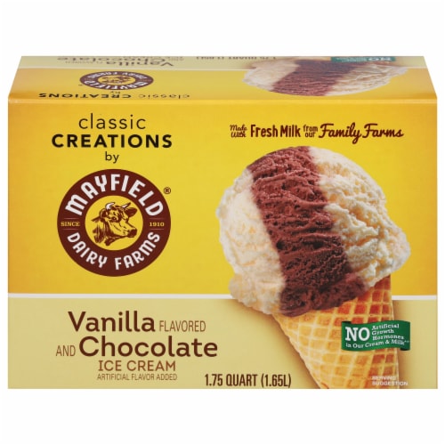 Mayfield Dairy Farms Vanilla Chocolate Ice Cream Perspective: front
