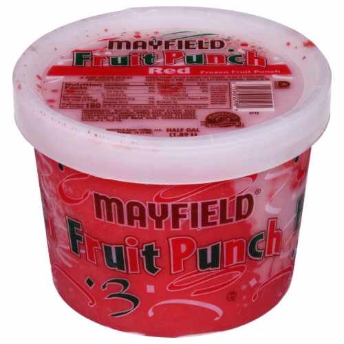 Mayfield Red Frozen Fruit Punch Sherbet Perspective: front