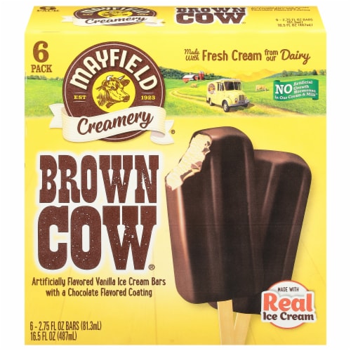 Mayfield Creamery® Brown Cow Vanilla & Chocolate Multipack Ice Cream Pops