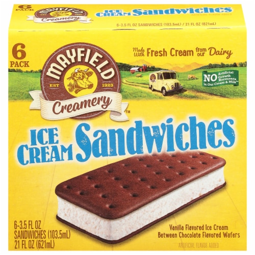 Mayfield™ Vanilla Ice Cream Sandwiches Perspective: front