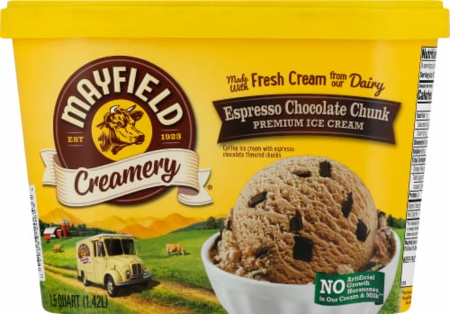 Mayfield Espresso Chocolate Chunk Premium Ice Cream Perspective: front