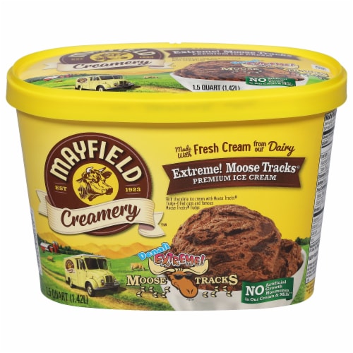 Mayfield Creamery® Extreme! Moose Tracks® Ice Cream Tub