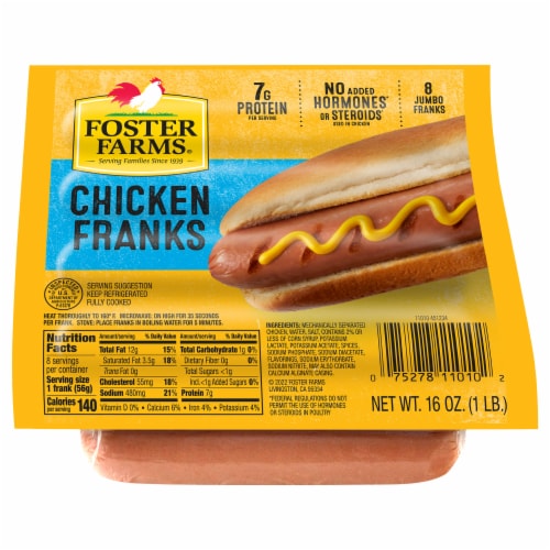 Foster Farms Chicken Franks Perspective: front