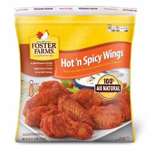 Foster Farms Hot 'N Spicy Chicken Wings Perspective: front