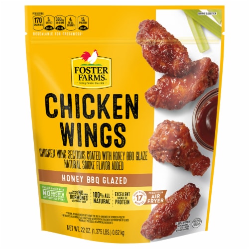 Foster Farms Honey BBQ Glazed Chicken Wings 22 oz