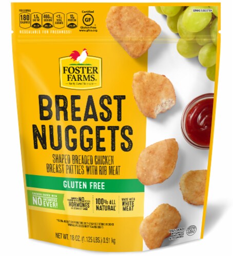 Foster Farms Gluten Free Breast Nuggets Perspective: front