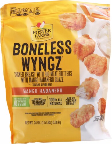 Foster Farms Mango Habanero Boneless Wings Perspective: front