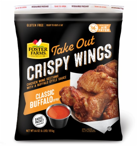 Foster Farms® Take Out Classic Buffalo Style Frozen Crispy Wings Perspective: front