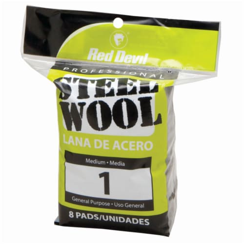 Red Devil® Professional Steel Wool Pads Perspective: front