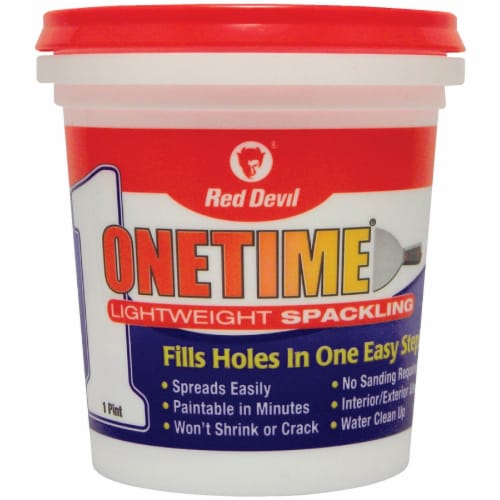 Red Devil® Onetime Lightweight Acrylic Spackling Compound Perspective: front
