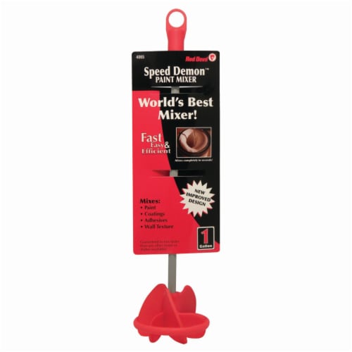 Red Devil® Speed Demon Paint Mixer Tool - Red Perspective: front