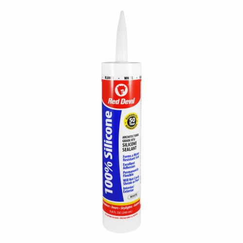 Red Devil 100% Silicone Architectural Grade RTV Sealant - White Perspective: front