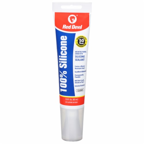 Red Devil® 100% Clear Silicone Perspective: front