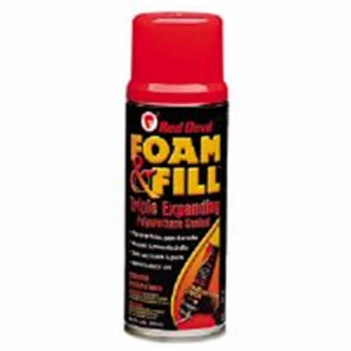 Red Devil 630-0909 Foam & Fill Expanding Polyurethane Sealant- 12oz- Champagne Perspective: front