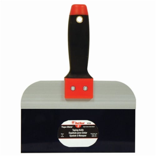Red Devil® Blue Steel Taping Knife - Black/Red Perspective: front
