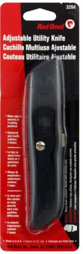 Red Devil® Black Adjustable Utility Knife Perspective: front