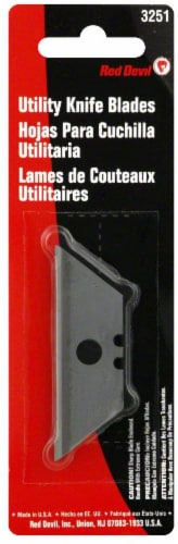 Red Devil Utility Knife Replacement Blades - Silver Perspective: front