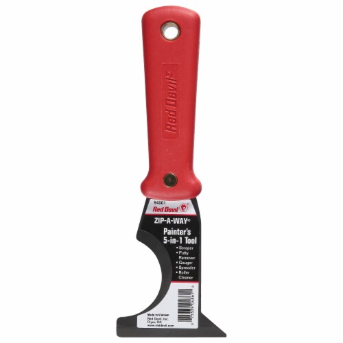 Red Devil 4800 Series 5-In-1 Painter's Tool - Red / Silver Perspective: front