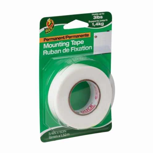 Duck® Brand Permanent Mounting Tape - White Perspective: front