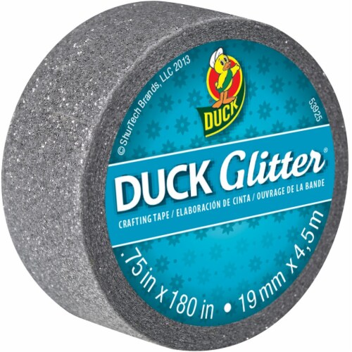 Duck® Glitter Craft Tape - Silver Perspective: front