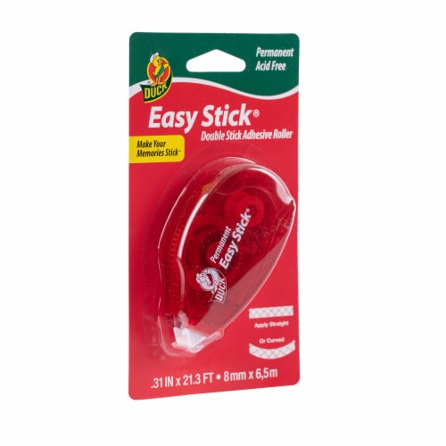 Duck Easy Stick Permanent Double Stick Adhesive Roller, .31 in x 21.3 ft -  Fry's Food Stores