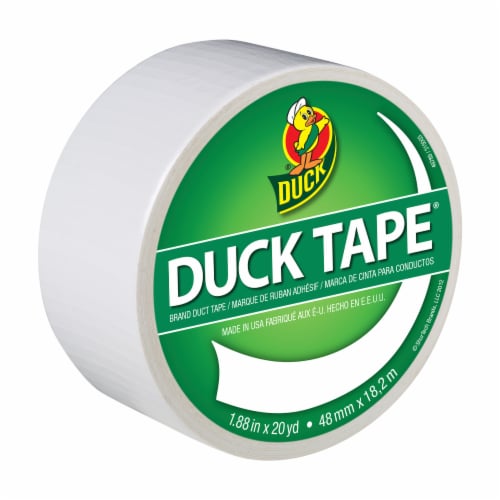Duck® Heavy Duty White Duct Tape Perspective: front