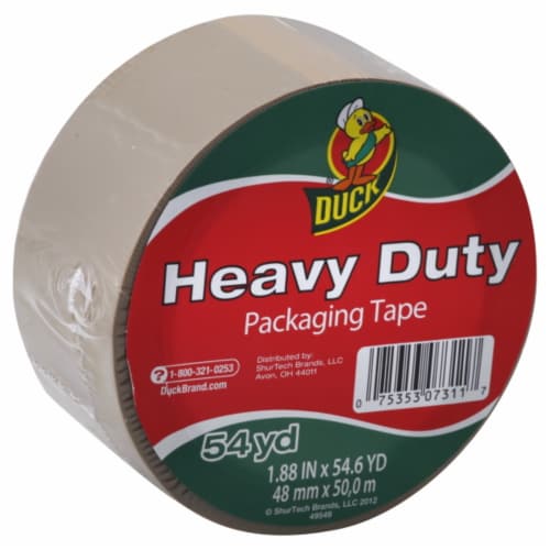 Duck® Heavy Duty Packaging Tape – Tan Perspective: front