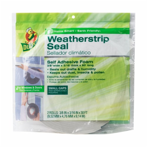 Duck® Grey Foam Weatherstrip Seal Perspective: front