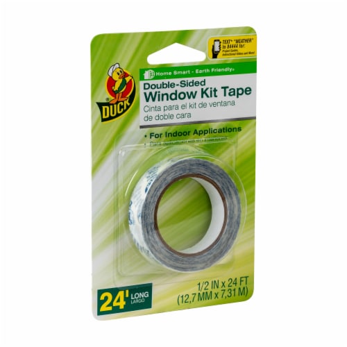 Duck® Double-Sided Indoor Window Kit Tape Perspective: front