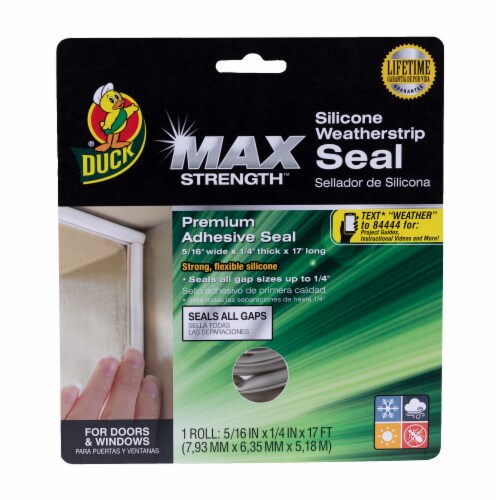 Duck® Max Strength Silicone Weatherstrip Seal Perspective: front