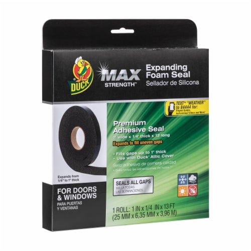 Duck® Max Strength Expanding Foam Seal - Black Perspective: front