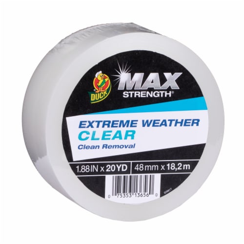 Duck® 20 yd Tape Extreme Weather - Clear Perspective: front