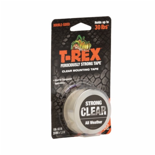 T-Rex® Strong and Clear Mounting Tape Perspective: front