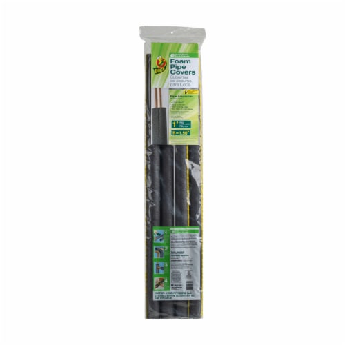 Duck® Foam Pipe Covers - Black Perspective: front