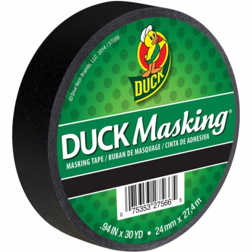 Duck® Masking Tape - Black Perspective: front