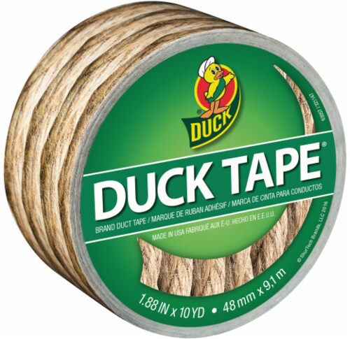 Duck® Brand Rope Printed Duct Tape - 1.88 Inch x 10 Yard - Tan Perspective: front