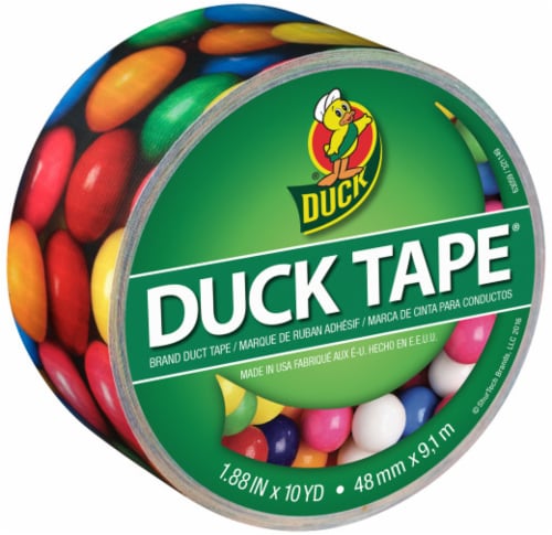 Duck® Brand Gumball Printed Duct Tape - 1.88 Inch x 10 Yard - Multi-Color Perspective: front