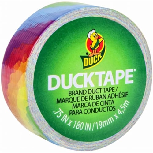Duck 0.75 in. W x 180 in. L Multicolored Rainbow Duct Tape - Total Qty: 6 Perspective: front