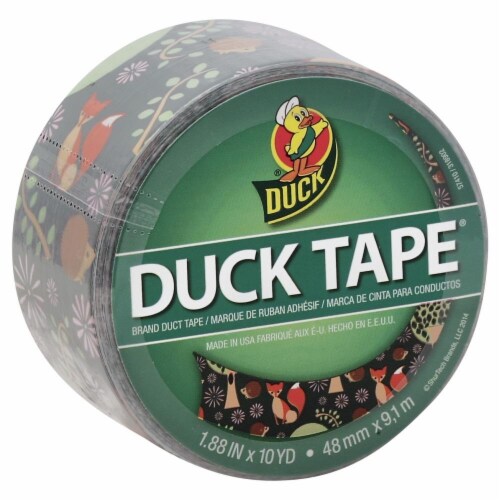 Duck® Brand Forest Friends Printed Duct Tape - 1.88 Inch x 10 Yard - Multi-Color Perspective: front