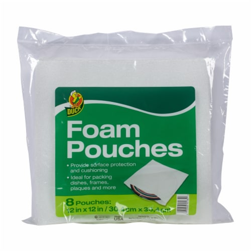 Duck® Foam Pouches - White Perspective: front