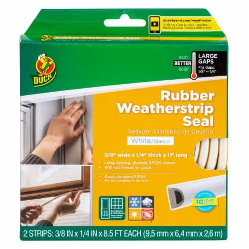Duck® Rubber Weatherstrip Seal Perspective: front