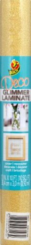 Duck® Deco Adhesive Laminate - Glimmer Gold Perspective: front