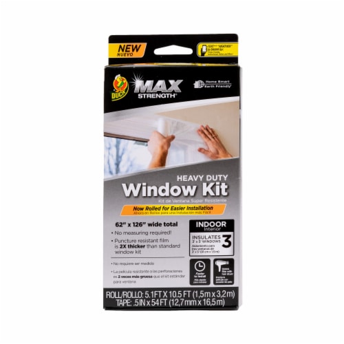 Duck® Brand Max Strength Rolled Window Insulation Kit - 3 Pack - Clear Perspective: front