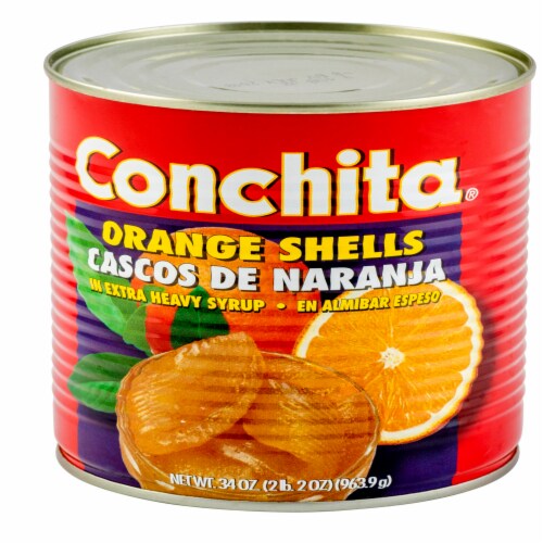 Conchita® Extra Heavy Syrup Orange Shells Can Perspective: front